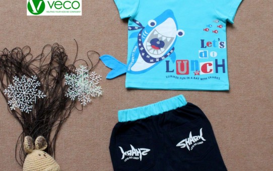 Quần áo trẻ em giá sỉ tại TPHCM - Bộ thun cá mập