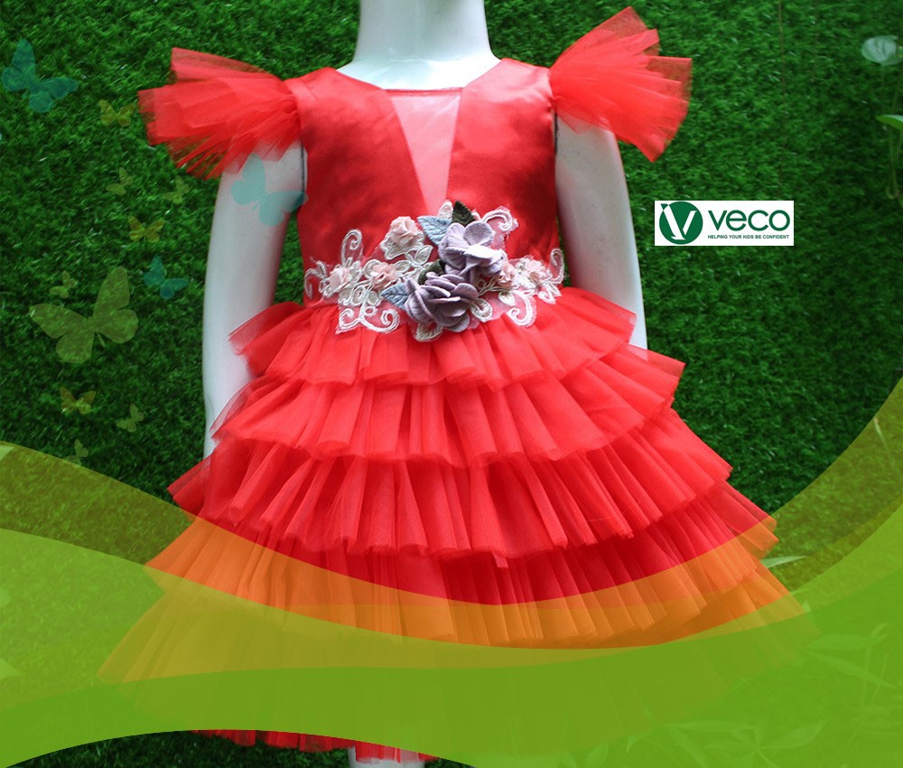 Quần áo trẻ em nữ cho mùa Tết 2020 Veco-Xưởng quần áo trẻ em giá sỉ Veco