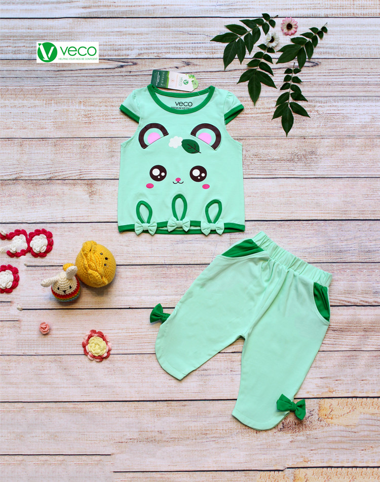 Quần áo trẻ em giá sỉ tại TPHCM - Bộ lửng tai gấu cute