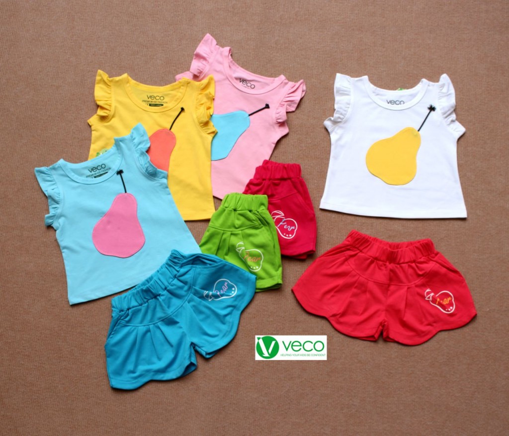 Quần áo trẻ em giá sỉ tại TPHCM - Bộ sọt trái lê